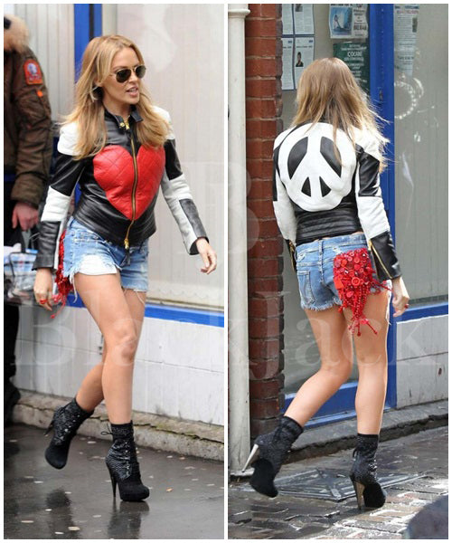 Kristen Stewart Balenciaga Black Motorcycle Jacket