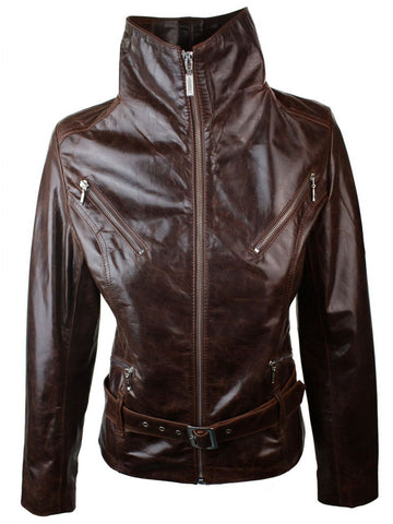Biker High Neck Vintage Jacket