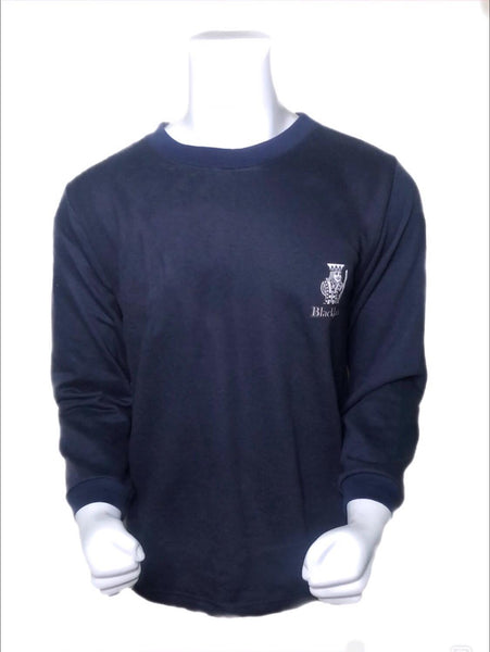 men kings Blue sweatshirt | Black Jack Leathers