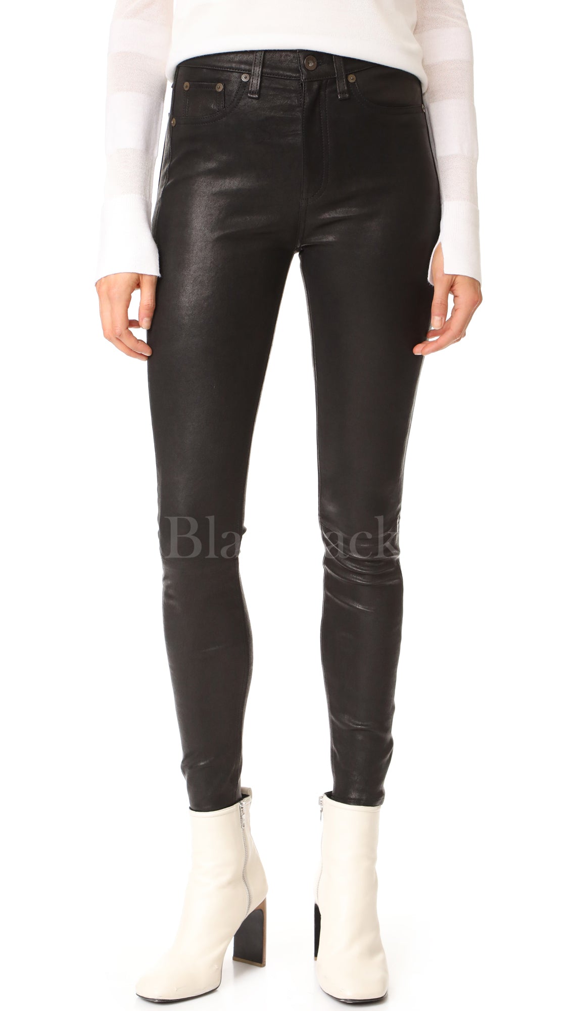 Glossy Leather Pants|BlackJack Leathers 