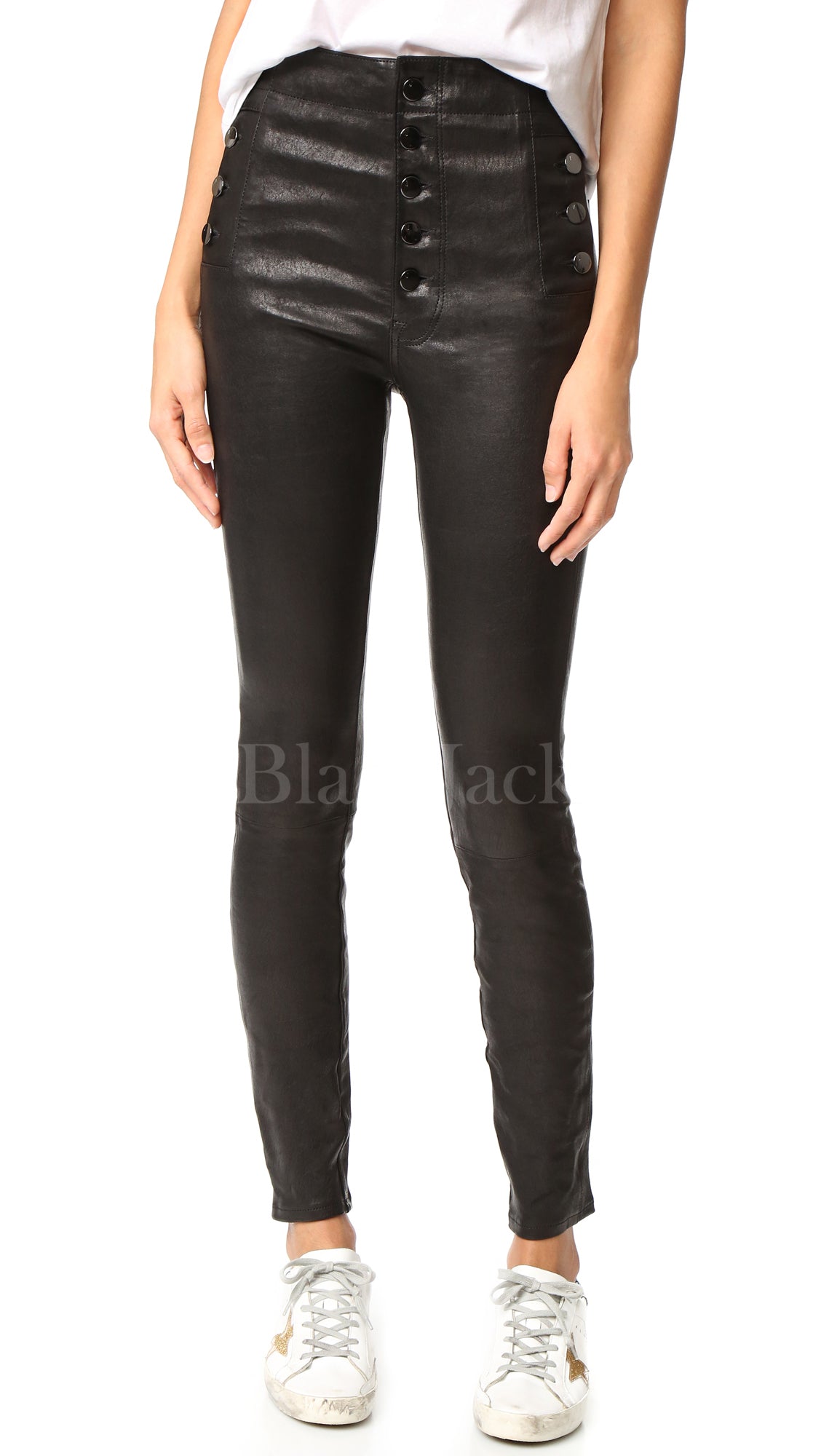 Lederhose mit Nieten