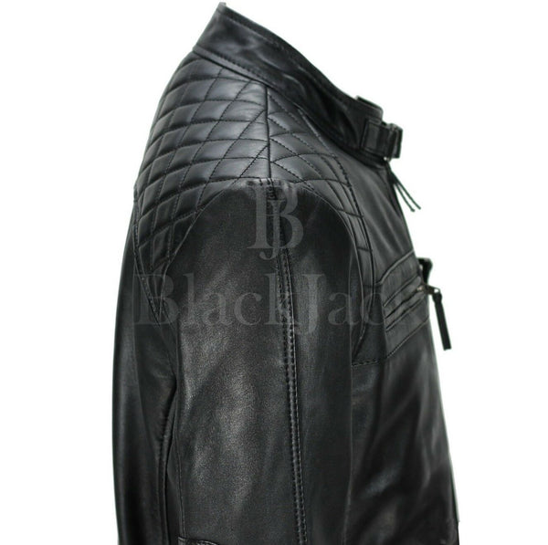 Fancy Inner Buffalo Leather Jacket|BlackJack Leathers 
