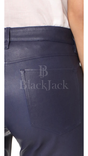 Crop Bell Leather Jeans|BlackJack Leathers 
